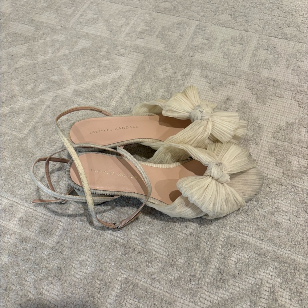 Loeffler Randall Pearl Bow Sandals